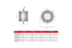 Irisblende 150 mm - Edelstahl 316L - IRIS150