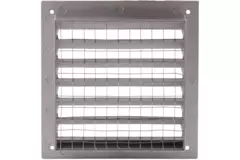 Außenwandgitter Aluminium 100x100 mm - Aluminium