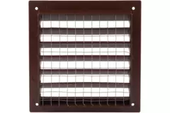 Außenwandgitter Aluminium 150x150 mm - RAL 8016