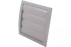 Lamellengitter Überdruck 150x150mm Ø100mm Grau ND10ZP