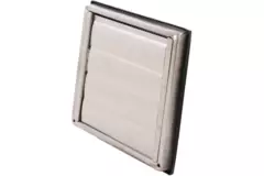 Edelstahl-Frontgitter 100mm mit beweglichen Lamellen für hohen Auslass - EL-SS-OP100 SS
