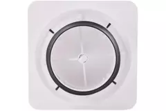 ClimaConnect Design-Ventil, quadratisch, Ø 125 mm – weiß