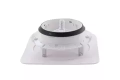 ClimaConnect Design-Ventil, quadratisch, Ø 125 mm – weiß