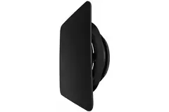 ClimaConnect Design-Ventil, quadratisch, Ø 125 mm – schwarz