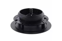 ClimaConnect Design-Ventil, rund, Ø 125 mm – schwarz