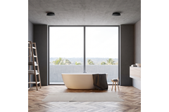 ClimaConnect Design-Ventil, rund, Ø 125 mm – schwarz