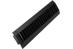 ClimaConnect-Kanalgitter, doppelt verstellbar, 525 × 75 mm, für Rohre von 160 bis 400 mm – RAL 9005