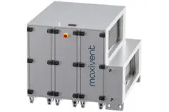 Maxivent WTW-Lüftungsgeräte mit Wärmerad, 5000 m³/h, mit Warmwasserregister, horizontal links – RHE 5000 H WOJL T 01