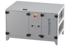 Maxivent WTW-Lüftungsgeräte mit Wärmerad, 1500 m³/h, mit Warmwasserregister und DX-Kühlung, horizontal rechts – RHE 1500 H WDJR