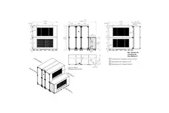 Maxivent WTW-Lüftungsgeräte mit Wärmerad, 5000 m³/h, mit DX-Wärmetauscher, horizontal links – RHE 5000 H ODJL T 01