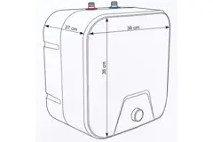 Kizura Close-in elektrischer Küchenboiler 10 l