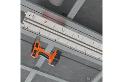 Ergovent, einbaubares, rahmenloses Liniengitter, 1050 mm, mit Anschlussdurchmesser 125 mm – Klimaanlage – 2 Schlitze