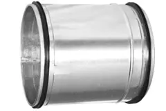 Wickelfalz-SAFE Verlängerte Schiebverbindung mit Gummi 80 mm (galvanisiert)