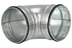 Kurzer Wickelfalz Bogen 90° Ø 150mm