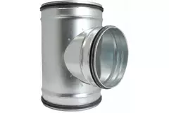 Wickelfalz T-Stück 90° Ø 250mm mit Abzweigung nach Ø 250mm