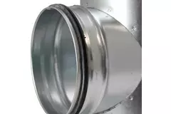 Wickelfalz T-Stück 90° Ø 250mm mit Abzweigung nach Ø 250mm