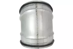Kurzer Wickelfalz Bogen 45° Ø 200mm