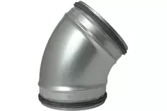 Wickelfalz Bogen 45° Ø 160mm
