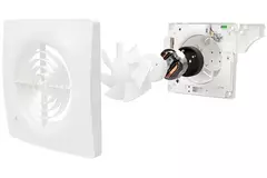 Supra Badlüfter mit Feuchtigkeitssensor und Timer mit Zugschnur - Ø 100 mm -100HT