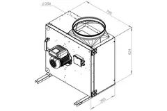 Kastenventilator Motor-Außenluftstrom - MPS 315 EC 30