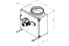 Kastenventilator Motor-Außenluftstrom - MPS 355 EC 30