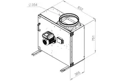 Kastenventilator Motor-Außenluftstrom - MPS 400 EC 30