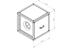 Kastenventilator Motor-Außenluftstrom - MPC 355 EC T30
