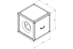 Kastenventilator Motor-Außenluftstrom - MPC 450 EC T30