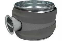 Thermoduct 9 mm Wickelfalzrohr Handbetätigte Drosselklappe Durchmesser 125 mm isoliert