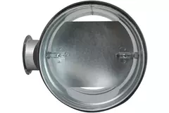 Thermoduct 9 mm Wickelfalzrohr Handbetätigte Drosselklappe Durchmesser 250 mm isoliert
