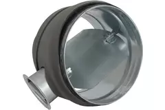 Thermoduct 9 mm Wickelfalzrohr Handbetätigte Drosselklappe Durchmesser 250 mm isoliert