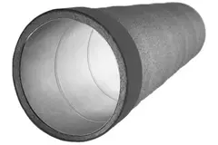 Thermoduct isoliertes Spiro-Rohr - Durchmesser 125 mm - 1000 mm - 9 mm Isolierschicht