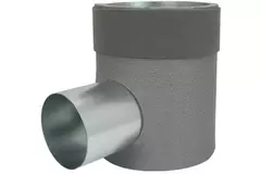 Thermoduct Ventilanschluss Ø 125 mm nach Ø 80 mm
