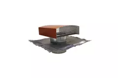 Econox CTM Dachdurchführung Ø 160 mm in Aluminium rot mit Abdeckung