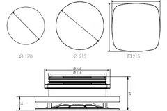 Vent-Axia UniflexPlus RVV 125mm einstellbares Ventil quadratisch - weiß