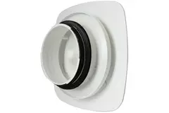 Vent-Axia UniflexPlus RVV 125mm einstellbares Ventil quadratisch - weiß