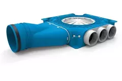 Vent-Axia Uniflexplus zusammengesetzter 9 x Ø69mm mit horizontalem Tülle Ø125mm