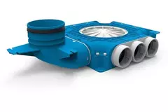 Vent-Axia Uniflexplus zusammengesetzter 9 x Ø69mm mit vertikalem Tülle Ø125mm