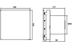 Geräuschloser badlüfter mit timer und Feuchtigkeitssensor Mute Ø 100 mm - Vent Axia Mute 100 HTN