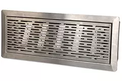 Vent-Axia Uniflexplus bewegliches Bodenspaltgitter mit Schlitzen - Gebürsteter Edelstahl - VRVBS