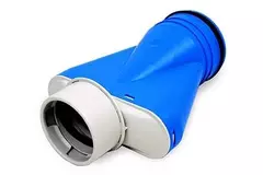 Uniflex Plus Ventilkollektor Ø 90 mm mit Tülle Ø 125 mm