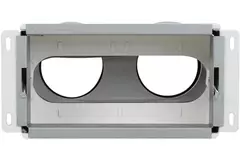 Uniflexplus Wandkollektor Hinterer Anschluss 2x Ø 90 mm