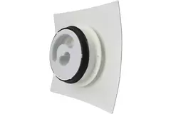 Vasco Designventil Decke und Wand viereckig gebogen (inkl. Smiley)