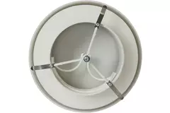 Tellerventil Kunststoff Ø125 mm RAL 9003 mit Klemmfedern - VST125