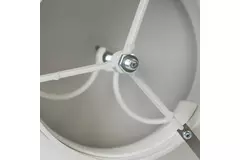 Tellerventil Kunststoff Ø125 mm RAL 9003 mit Klemmfedern - VST125