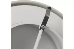 Tellerventil Kunststoff Ø125 mm RAL 9003 mit Klemmfedern - VST125
