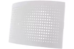 Lüftungseinlassventil Ø 125 mm mit perforierter Abdeckung für Wandmontage WEISS - DTQA125