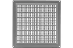 Lüftungsgitter quadratisch mit Grill Grau 250x250mm VR2525P