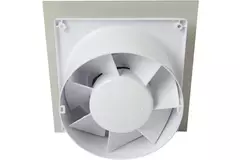 Air Roxy Badlüfter mit Anschlussdurchmesser 100 mm mit Timer und Feuchtigkeitssensor - Front aus goldenem Aluminium