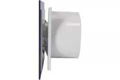 Air Roxy Badlüfter mit Anschlussdurchmesser 100 mm mit Timer und Feuchtigkeitssensor - Front aus blauem Kunststoff